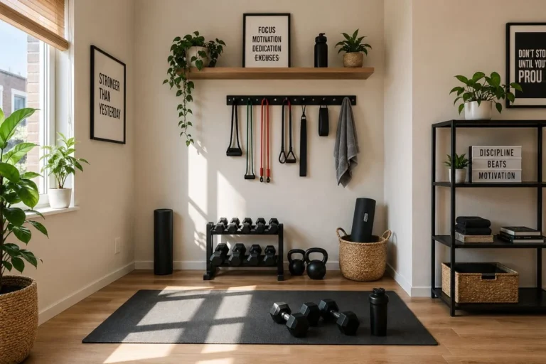 DIY home gym organization ideas for small spaces