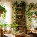 Creative ways to grow pothos indoors in cozy home decor setup