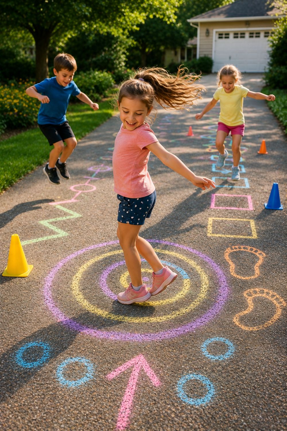 17 Exciting Chalk Obstacle Course for Kids That Make Outdoor Play Fun