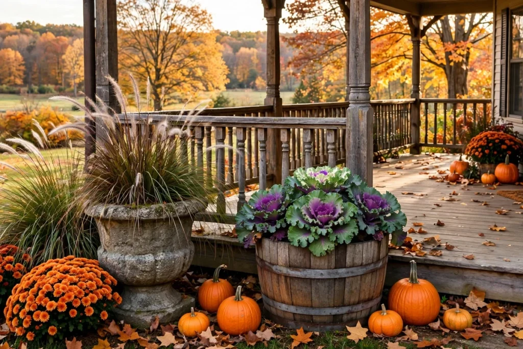 Fall Entry Ideas 12 Fall Planter Ideas With Thriller Filler Spiller Recipes